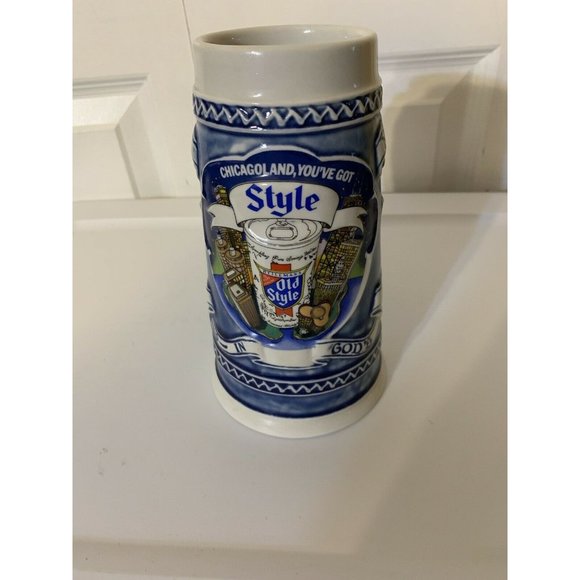 Old Style G. Heileman Beer Stein Chicago Chicagoland "You've got Style" 1982 - Picture 1 of 8